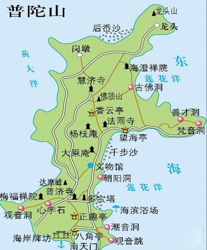 上海到普陀山旅游攻略_上海到普陀山旅游攻略路线图